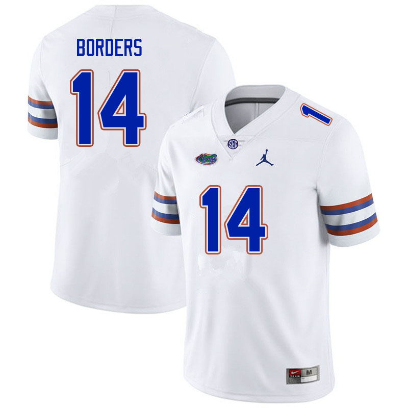 Men #14 Chief Borders Florida Gators College Football Jerseys Sale-White